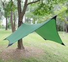 OffRoad Tarp Hex Fly Olive green - Regendach by Hideaway Outfitters HO-10000 color grün