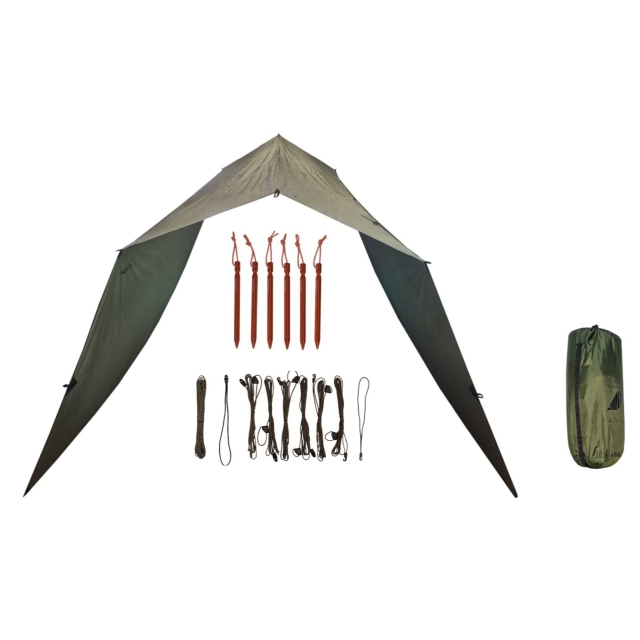 EASY Tarp 4×4 / green by Bushmen BU-EATARP4x4gre color grün