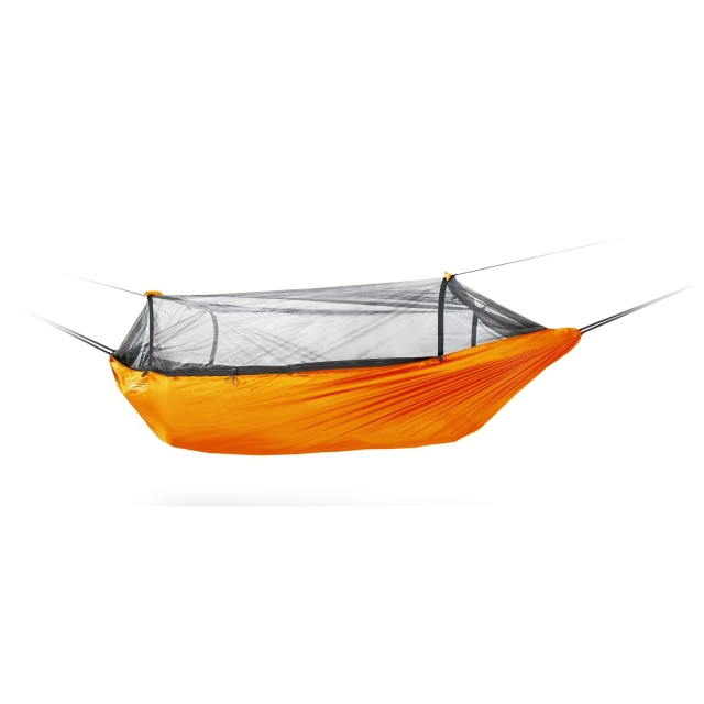 DD Frontline Sunset orange atmungsaktive Reisehängematte mit zweilagiger Liegefläche und Moskitonetz by DD Hammocks DD-02122 color orange