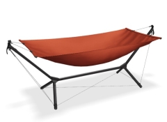 QNUX Home - Gestell mit Hängmatte für wenig Platz by QNUX QN-HRED color rot