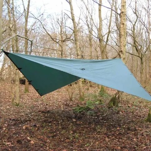 DD Tarp PRO Zeltdach 3 x 3 m olivgrün mit 21 Montagepunkten und Schnallen zum Verbinden by DD Hammocks DD-21370 color grün
