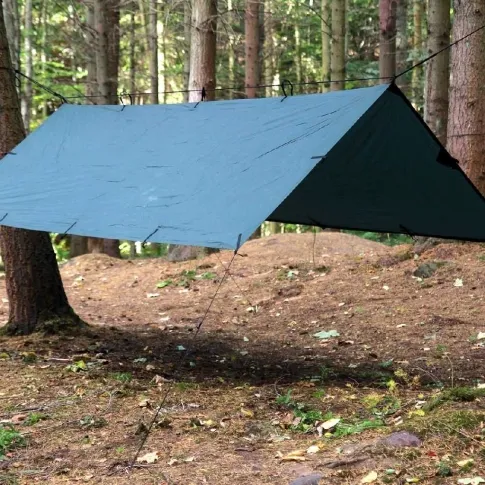DD Tarp M Olivgrün - rechteckige Zeltplane mit 3,5 x 2,4 Metern by DD Hammocks MA-21302 color grün
