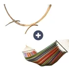 Hängematte mit Gestell Siesta Grande Deluxe Caribe Costa Rica Set by MacaMex MA-90223 color multicolor