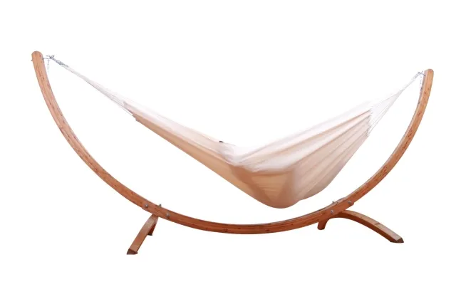 Hängemattenständer Siesta Grande mit Doppel Hängematte Brasil Natur by MacaMex MA-90030 color natur / beige