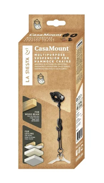 CasaMount Black - Montageset für Hängesessel by La Siesta LS-CMG30-9 