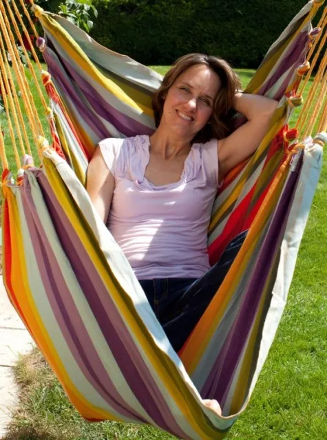 Cayo grande Costa Rica - Hängesessel Südamerika Baumwolle bunt by MacaMex MA-11102 color multicolor