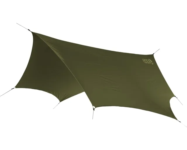 DryFly Tarp Olivgrün für stürmisches Wetter inklusive 6 Erdnägeln by ENO EN-DF003 color grün