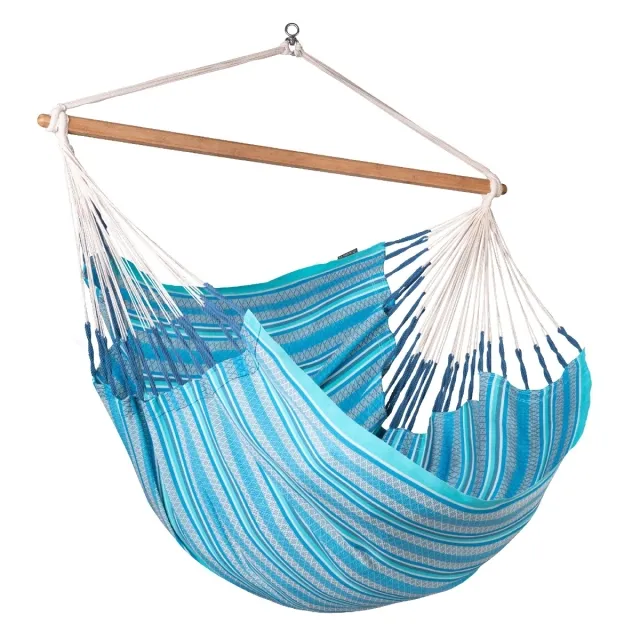 Habana Azure - Hängestuhl Kingsize aus Bio-Baumwolle blau by La Siesta LS-HAL21-X3 color blau