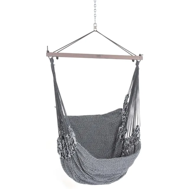 Hängesessel wetterfest weiß-schwarz by Chico CI-3290 color schwarz