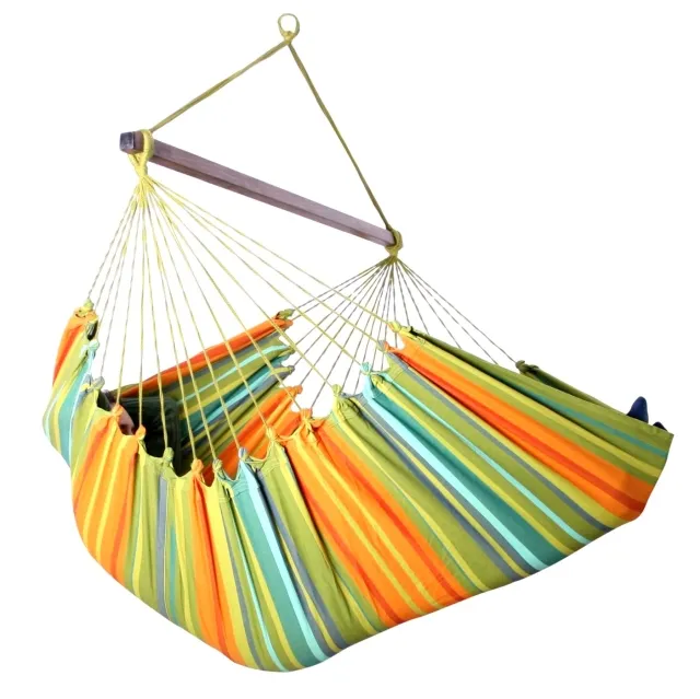 Cayo GIGANTE Verde - Hängestuhl XXL Südamerika Baumwolle grün by MacaMex MA-11209 color multicolor