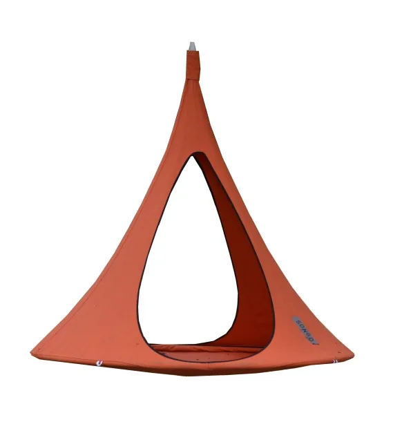 Songo Apricot - Hängezelt oval by Cacoon VI-CACSO5 color rot