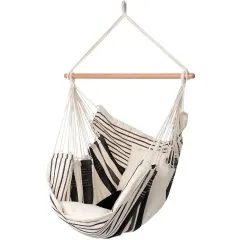 Relaxa Cafe Hängesessel Baumwolle braun, beige FSC™ zertifziert