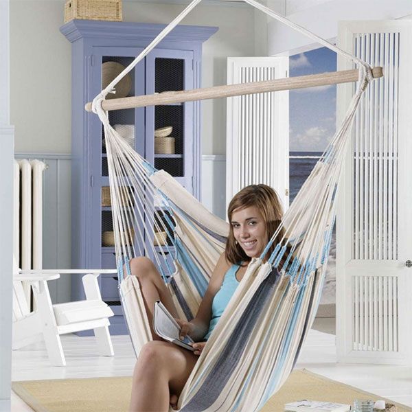 Hängesessel brauchen nur wenig Platz