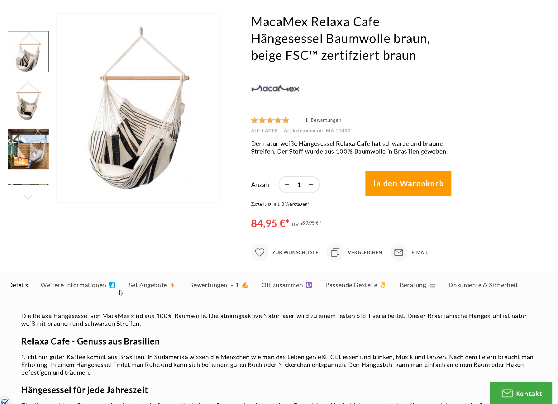 H&auml;ngematten Set Angebote Erkl&auml;rungsvideo